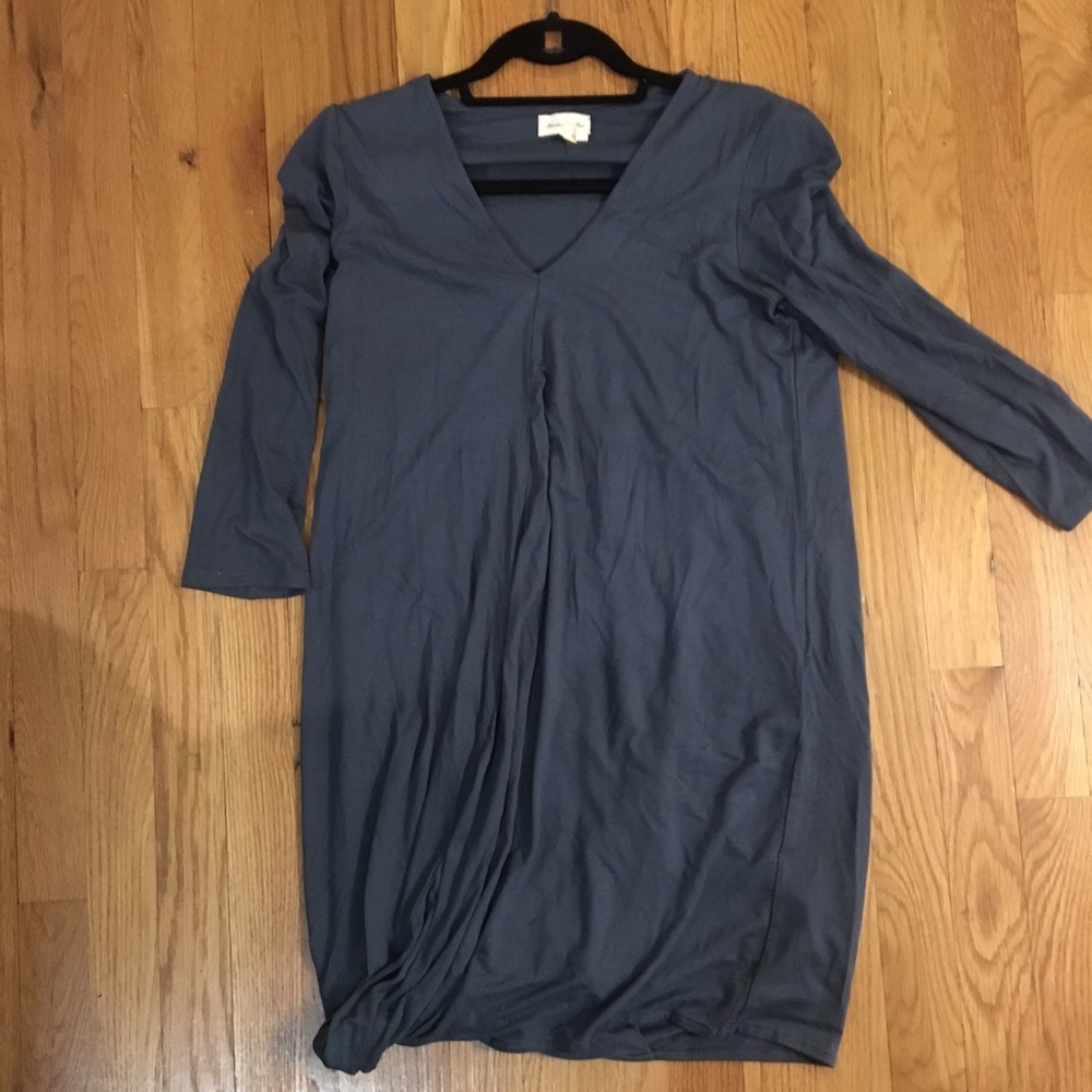 Anthropologie cotton dress with drape detail